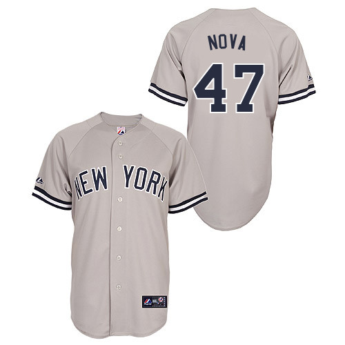 Ivan Nova #47 Youth Baseball Jersey-New York Yankees Authentic Road Gray MLB Jersey